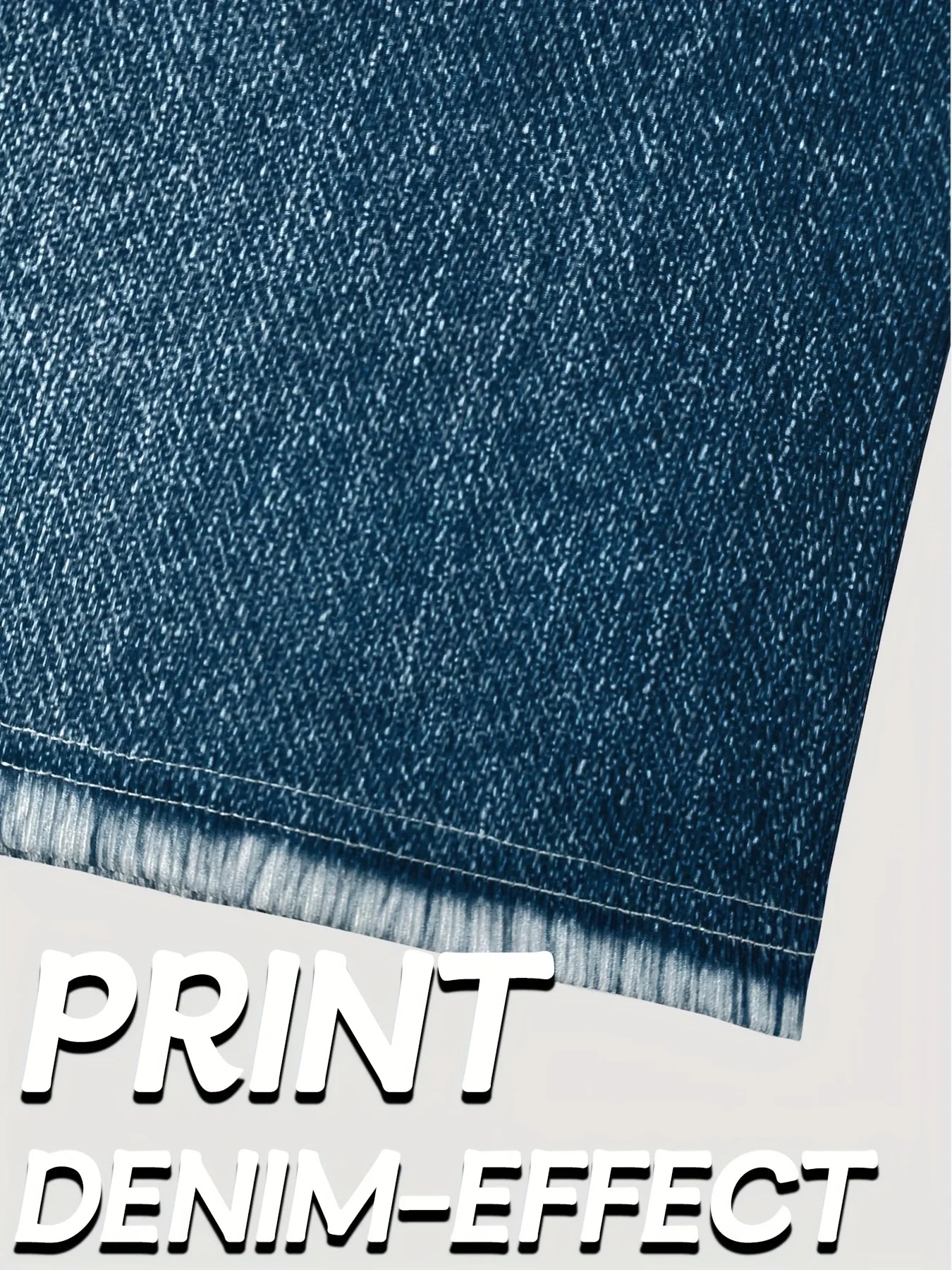 Women's Stretch Denim Like Shorts with Floral Print Design Casual  Versatile Summer Style