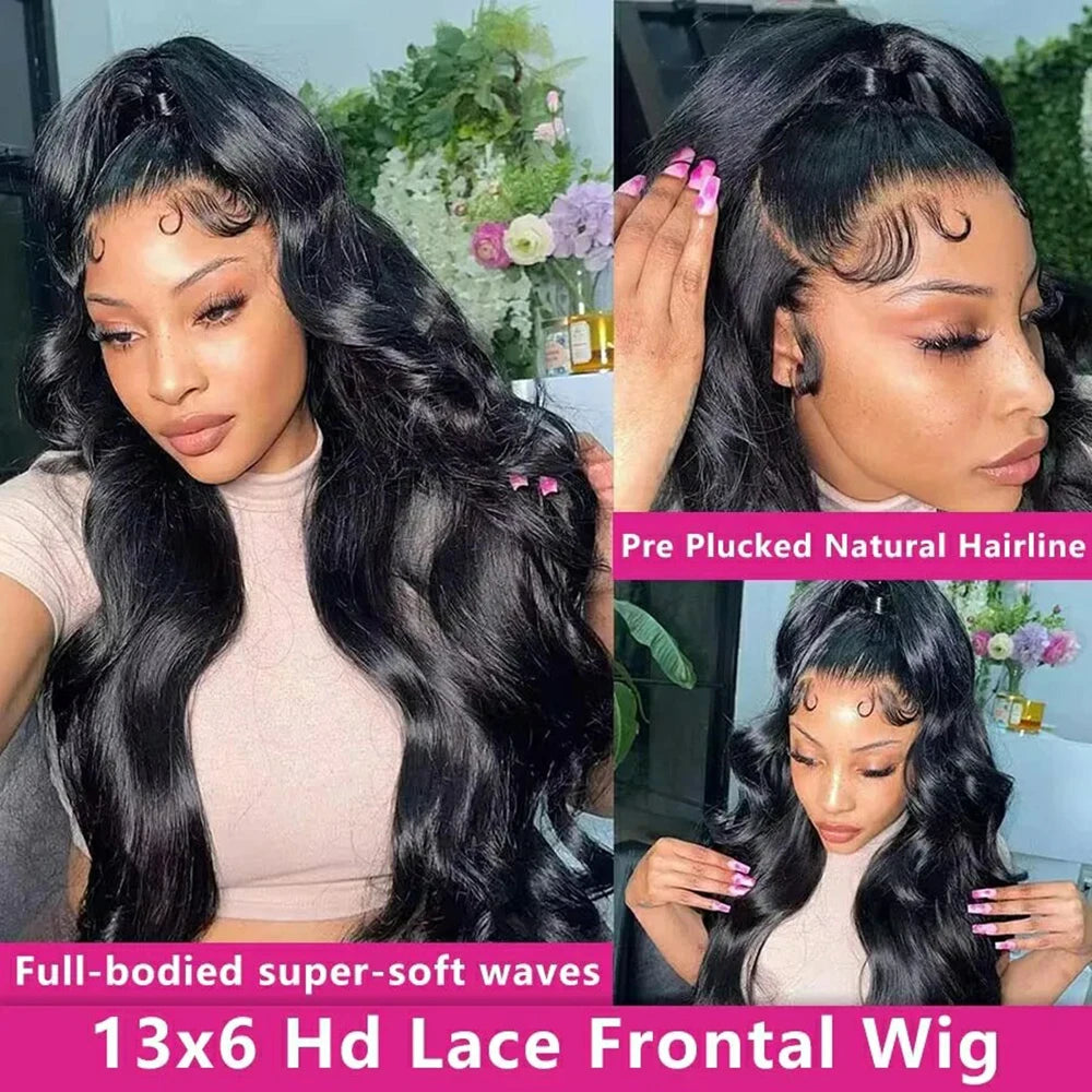 13x4 Hd Lace Frontal Wig 13x6 Lace Front Human Hair Wigs For Black Women 30 32 Inch Body Wave Lace Front Wig Brazilian Hair Wig